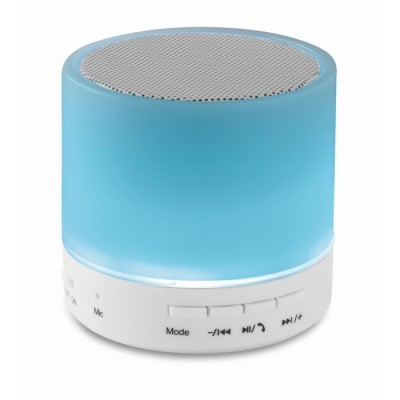 Altavoz circular publicitario con Bluetooth y LED